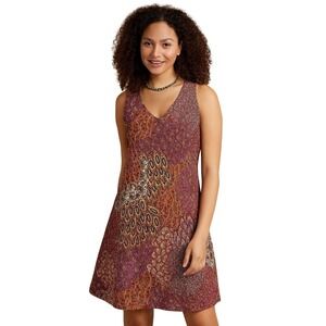Anne Klein Vibrant Paisley Festival Dress Fully Lined Size 8 Boho Chic Flowy